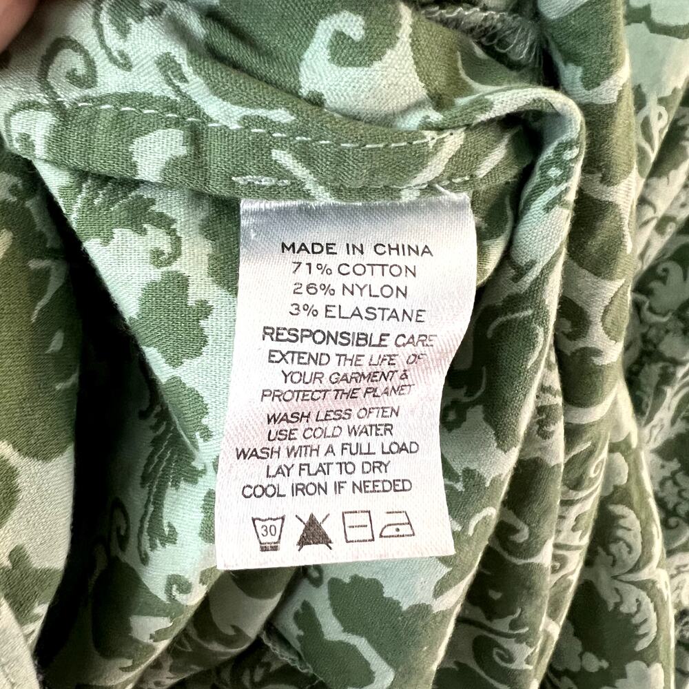 Hill House Ellie Nap Midi Dress Green Jacquard size XL New - Picture 8 of 9